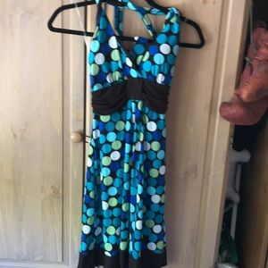 Speechless multicolored polka dot dress size S